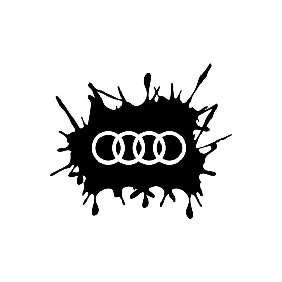 Sticker Auto AUDI splash