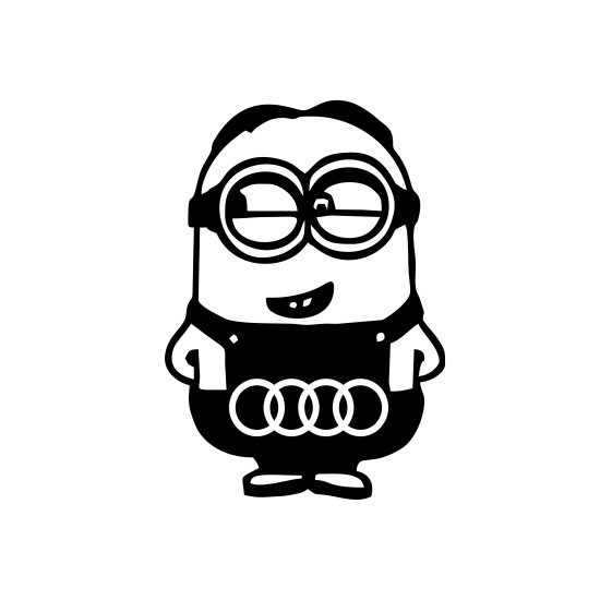 Sticker Auto AUDI minion