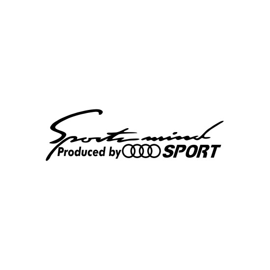 Sticker Auto AUDI mind sport 1