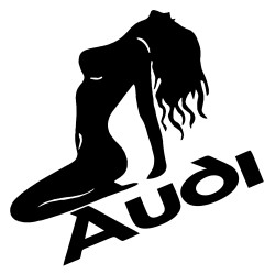 Sticker Auto AUDI girl 2
