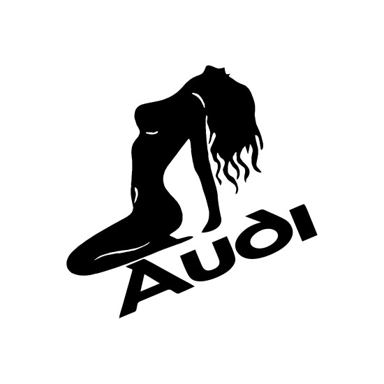 Sticker Auto AUDI girl 2