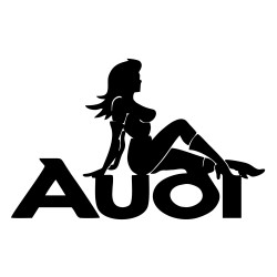 Sticker Auto AUDI girl 3