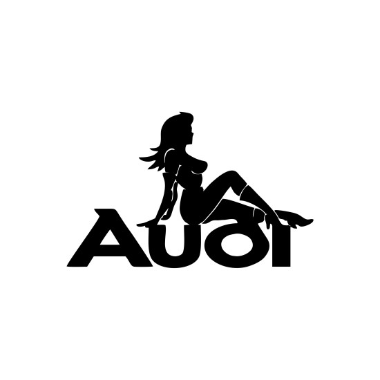 Sticker Auto AUDI girl 3