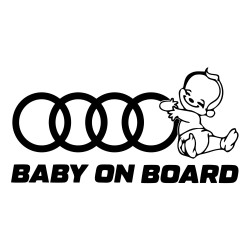 Sticker Auto AUDI baby on board