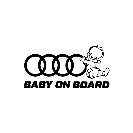 Sticker Auto AUDI baby on board