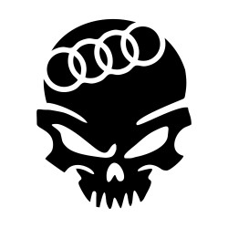 Sticker Auto AUDI craniu