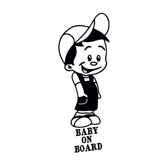 Sticker Auto baby on board kid 1