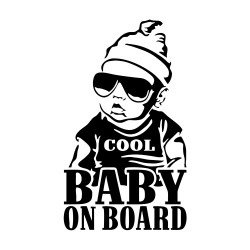 Sticker Auto baby on board cool 