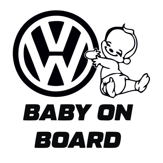 Sticker Auto baby on board vw