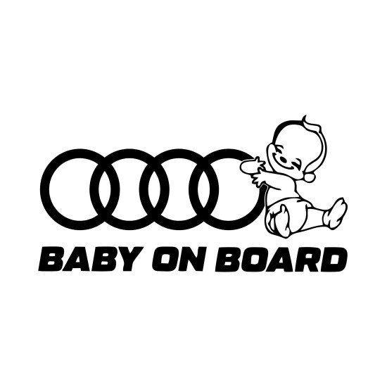 Sticker Auto baby on board audi