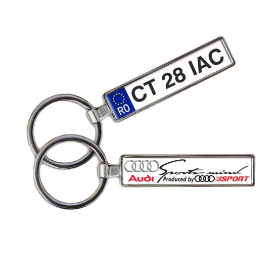 Breloc auto personalizat metal