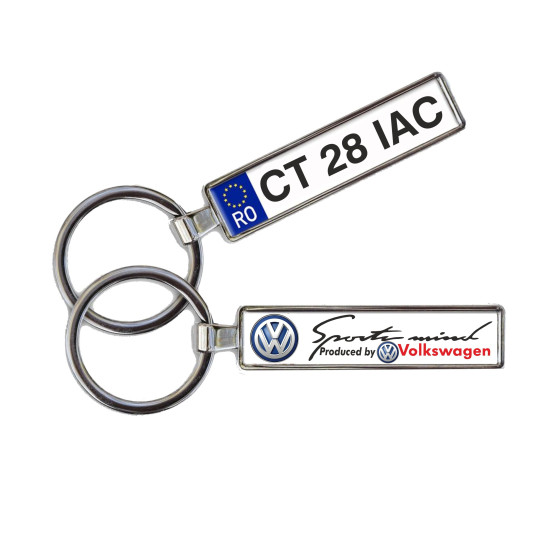 Breloc auto personalizat metal