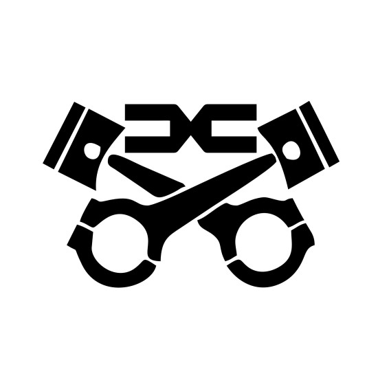 Sticker Auto Dacia piston