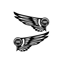 Set Sticker Auto Fiat aripi