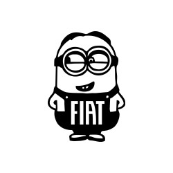 Sticker Auto Fiat minion