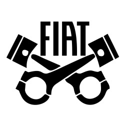 Sticker Auto Fiat piston