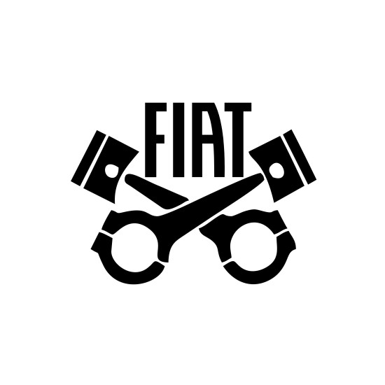 Sticker Auto Fiat piston