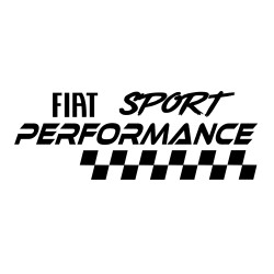 Sticker Auto Fiat sport performance 1