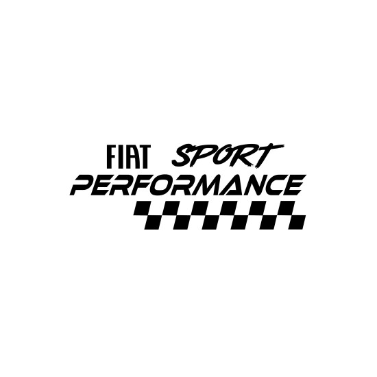 Sticker Auto Fiat sport performance 1