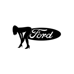Sticker Auto Ford girl