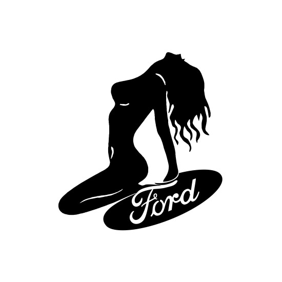 Sticker Auto Ford girl 1