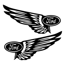 Set Sticker Auto Ford aripi 