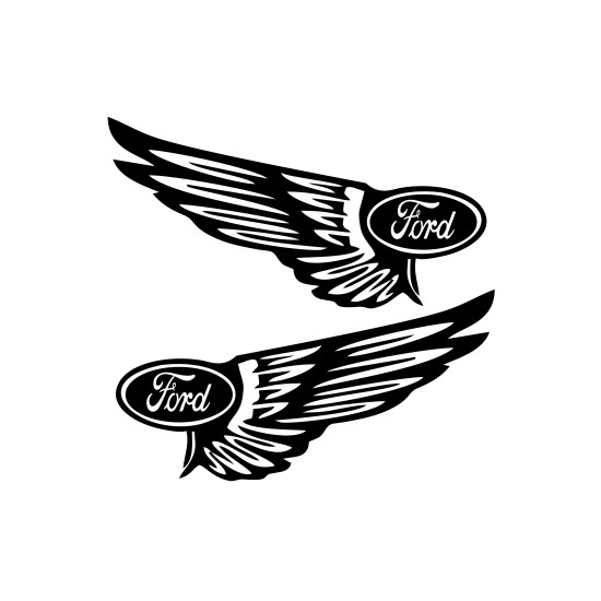Set Sticker Auto Ford aripi