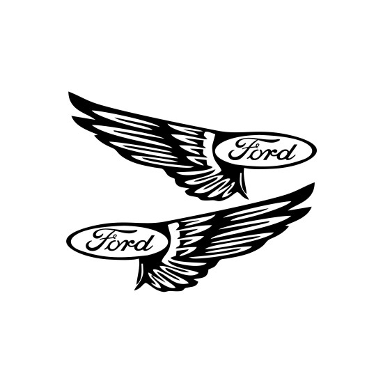 Set Sticker Auto Ford aripi 1
