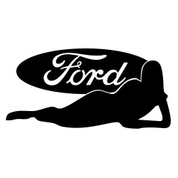 Sticker Auto Ford girl 2