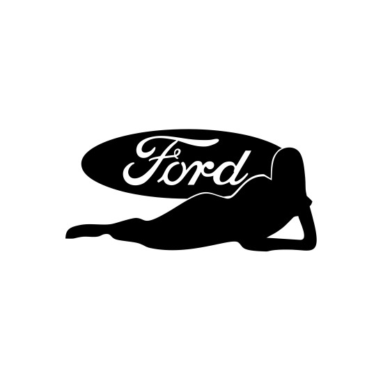 Sticker Auto Ford girl 2