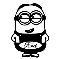 Sticker Auto Ford minion