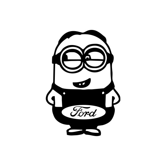 Sticker Auto Ford minion