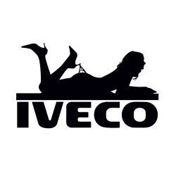 Sticker Auto Iveco girl 