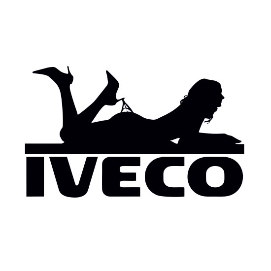 Sticker Auto Iveco girl