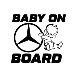 Sticker Auto mercedes baby on board 