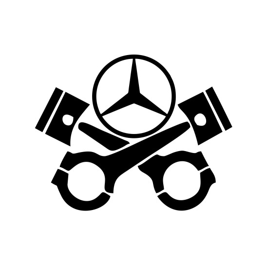 Sticker Auto mercedes piston