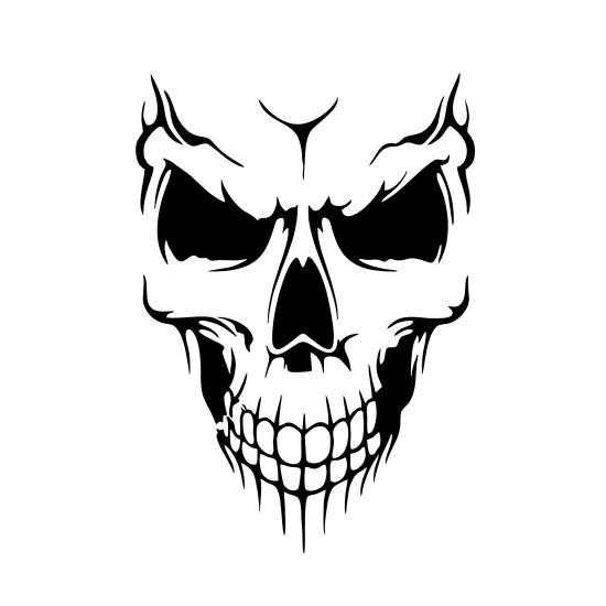 Sticker Moto craniu