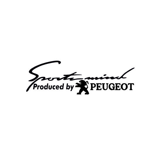 Sticker Auto Peugeot sports mind