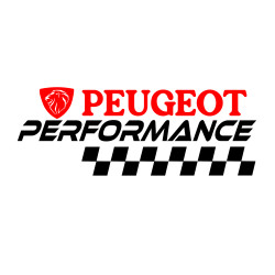 Sticker Auto Peugeot new performance