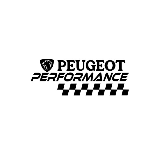 Sticker Auto Peugeot new performance 1