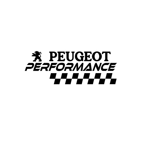 Sticker Auto Peugeot performance 1