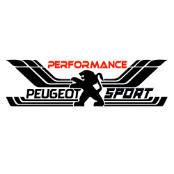 Sticker Auto Peugeot performance sport 