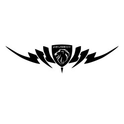 Sticker Auto Peugeot new 