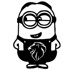 Sticker Auto Peugeot new minion