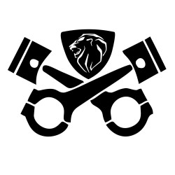 Sticker Auto Peugeot new piston 
