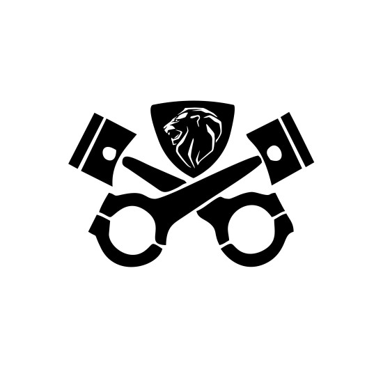 Sticker Auto Peugeot new piston