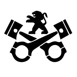 Sticker Auto Peugeot piston