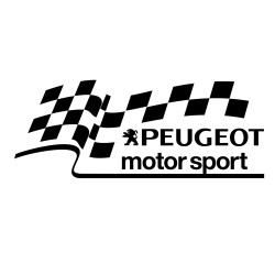 Sticker Auto Peugeot motor sport 