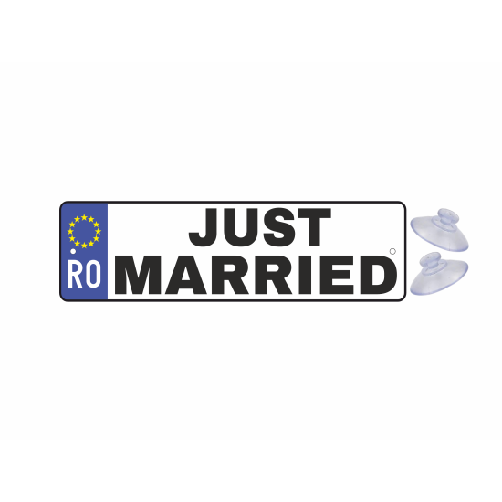 Placuta auto haioasa just married 1