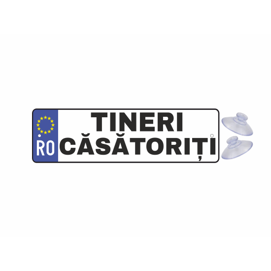 Placuta auto tineri casatoriti